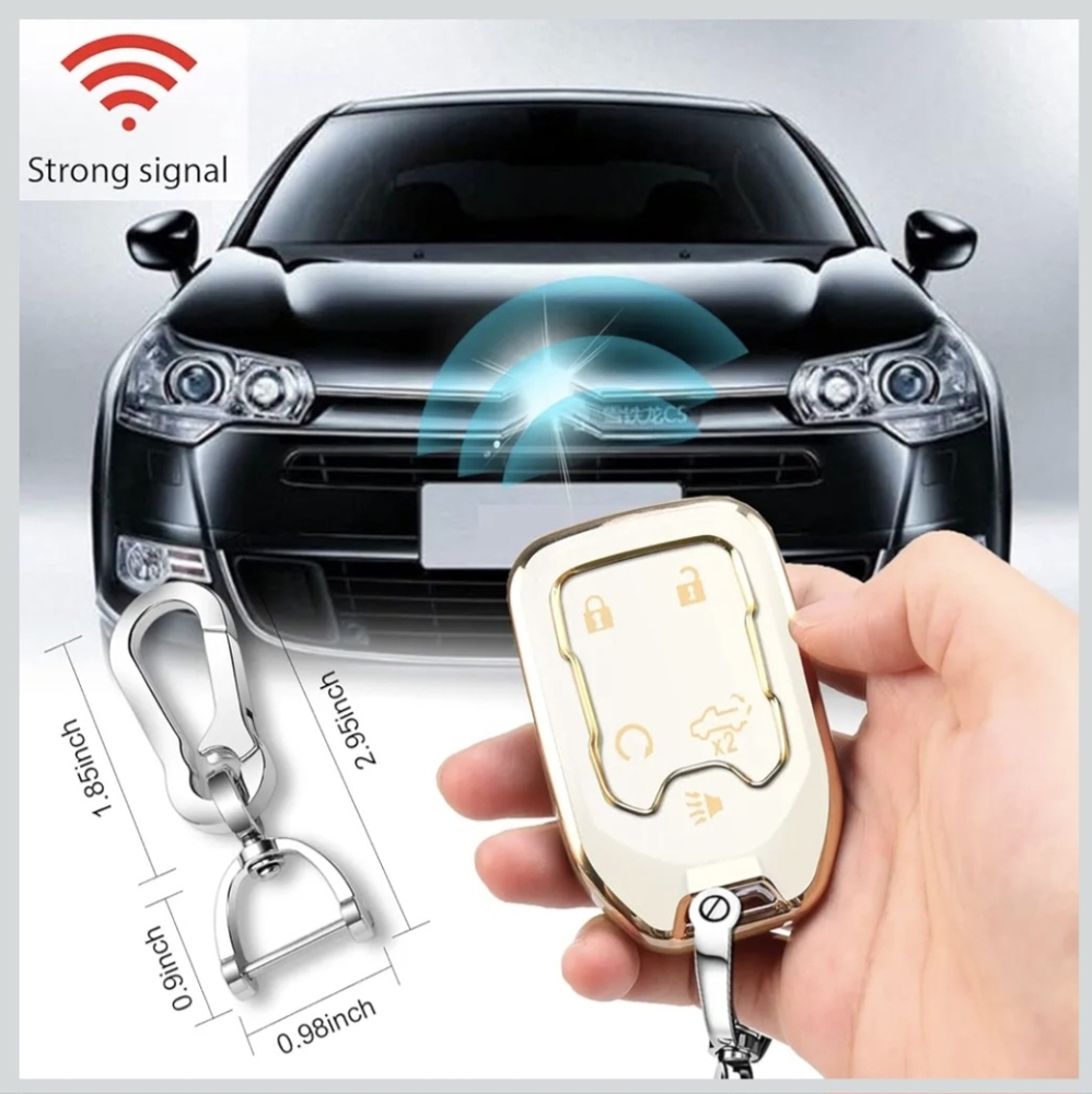 NIP GMC White Key Fob Cover